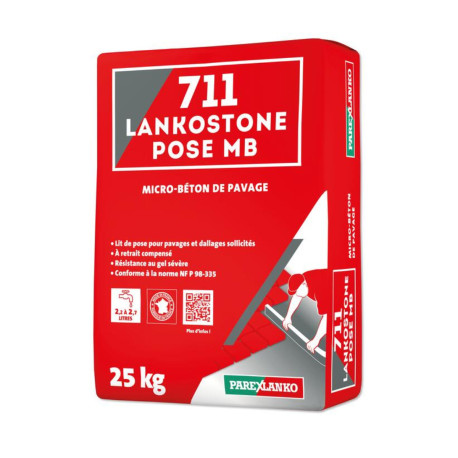 Micro béton de pavage PAREXLANKO 711 Lankostone Pose MB - 25kg