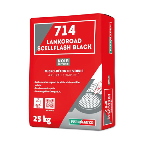 Micro béton de voirie PAREXLANKO 714 Lankoroad ScellFlash Black - 25kg