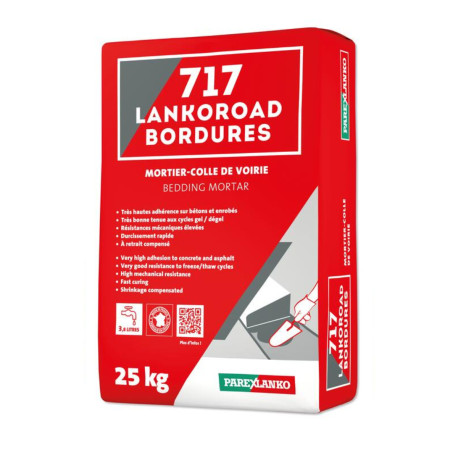 Mortier colle de voirie PAREXLANKO 717 Lankoroad Bordures - 25kg