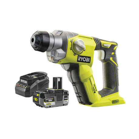 Marteau perforateur RYOBI 18V One+ R18SDS - Batterie 4,0Ah et chargeur