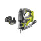 Pack scie sauteuse pendulaire RYOBI 18 V One+ R18JS - Batterie 4.0Ah et chargeur