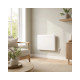 Radiateur classique BEHA - 1500W - 18 à 23 m2 - Blanc - 64,5 x 43,5 cm