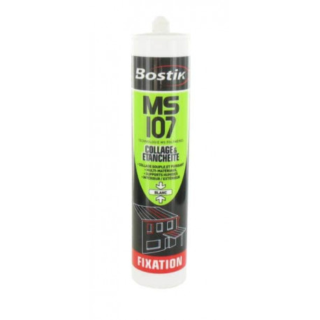 Mastic Bostik MSP 108 Polymères blanc de fixation hautes performances maintien immédiat