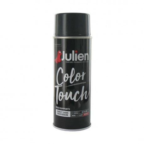 Peinture aérosol Julien Color Touch brillant - Gris anthracite - 400 ml