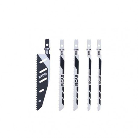 Pack de 5 lames scie sauteuse RYOBI 