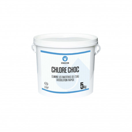 Chlore choc 5kg - pastilles 20g