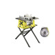 Pack RYOBI scie sur table électrique 1800W 254mm piètement rétractable RTS1800S - lame carbure pour scies à coupe d'onglets 254m