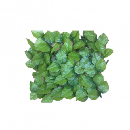 Rouleau haie artificielle JET7GARDEN 1x3m - vert tendre - feuilles de rosier