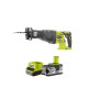 Pack RYOBI Scie sabre 18V OnePlus R18RS-0 - 1 batterie 4.0Ah - 1 chargeur rapide 2.0Ah RC18120-140