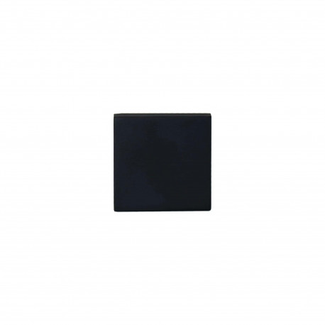 Rosaces carrées borgnes - aluminium anodisé noir x2