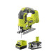 Pack RYOBI Scie sauteuse pendulaire 18V One+ R18JS-0 - 1 batterie 5.0Ah - 1 chargeur rapide 2.0Ah RC18120-150