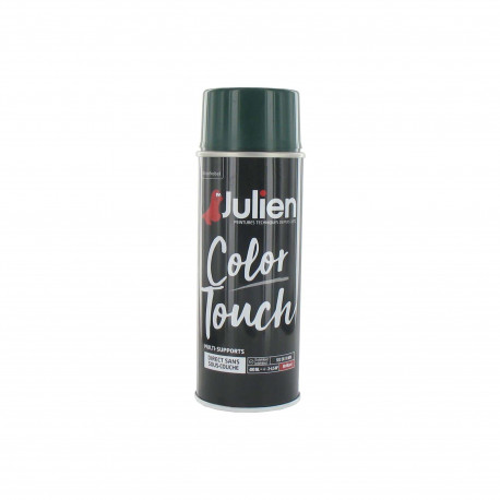 Peinture aérosol Julien Color Touch brillant - vert basque brillant - 400ml