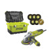 Meuleuse d'angle RYOBI - 1010W - 125mm - 1 coffret de rangement - RAG1010-125TA6