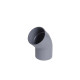 Coude PVC NICOLL - 45° - Diamètre 40 - Mâle-femelle - à coller - 57005M
