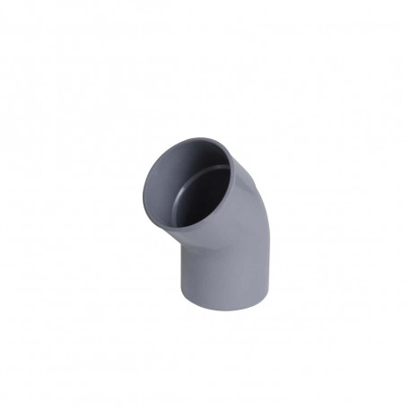 Coude PVC NICOLL - 45° - Diamètre 40 - Mâle-femelle - à coller - 57005M