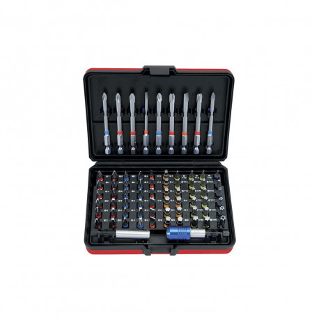 Jeu d'embouts KS TOOLS Torsion Power - Vissage à code couleur - 71 pcs - 918.3070