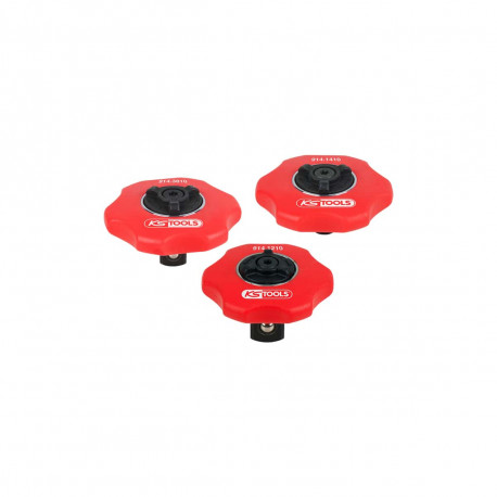 Jeu de mini-cliquets KS TOOLS - réversibles sans manche - 3 pcs - 914.1215