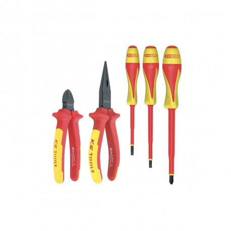 Jeu de pinces et tournevis isolés KS TOOLS Ergotorque Ultimate - 5 pcs - 117.1106