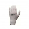 Boîte de 12 paires de gants KS TOOLS - Microfibres - Blanc - Taille XXL - 310.0460