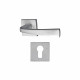 Pack Poignée et rosace Aluminium - Ambiance - Finition Chrome perle