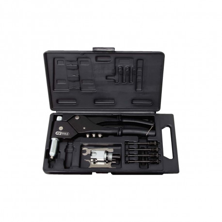 Coffret de pince à riveter KS TOOLS Écrous aveugles et chevilles - 10 pcs - 150.9610