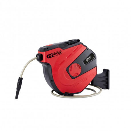 Enrouleur de tuyau d'arrosage KS TOOLS - Mural - 20m - 1/4 pouce - 150.4227