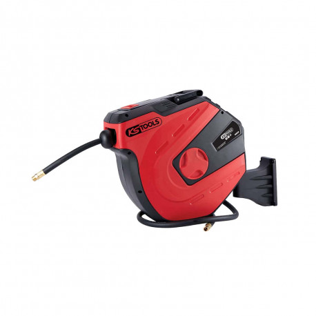 Enrouleur de tuyau d'air et d'eau KS TOOLS - Mural - 15m - 3/8 pouce - 515.3445