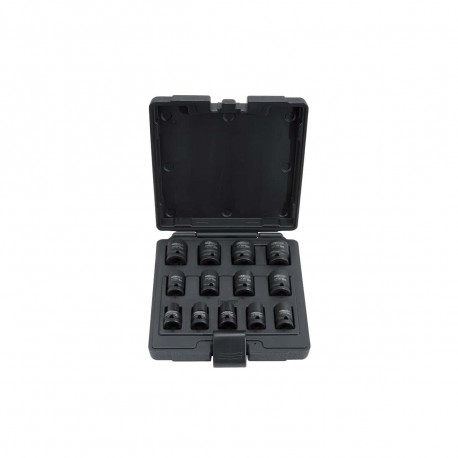 Jeu de douilles à chocs KS TOOLS 12 pans - 13 pcs - 515.0900