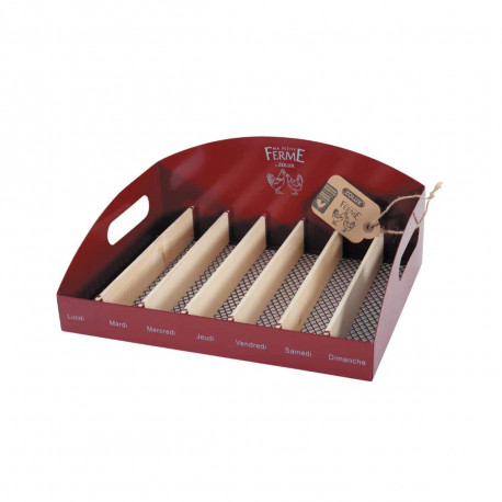 Range oeufs ZOLUX - Métal - Rouge - 175652