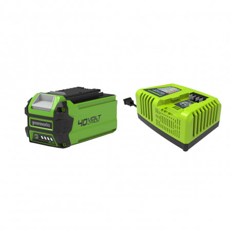 Pack GREENWORKS 40V - 1 batterie 2,0Ah Lithium-ion - 1 Chargeur rapide