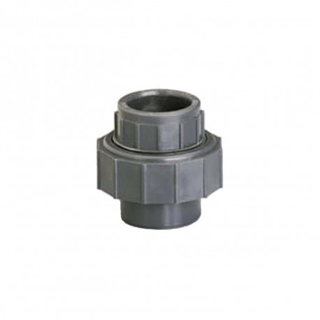 Union 3 pièces PVC - Femelle-Femelle - Pression à coller - Diamètre 20 mm 40873C