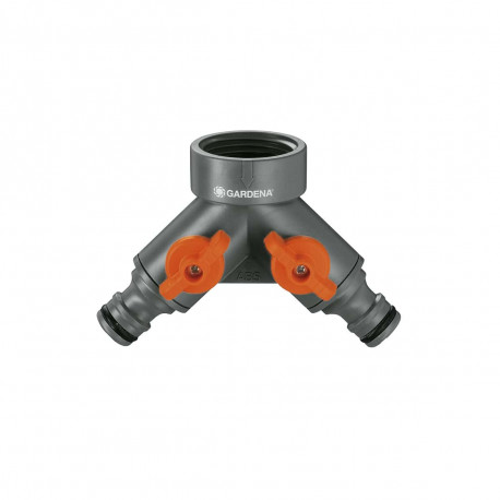 Sélecteur 2 circuits GARDENA Pour robinet 26,5 mm G 3/4" et 21 mm 1/2" - 940-26