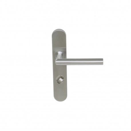 Poignée sur plaque Inox - Pomerol Plaque - Avec condamnation - Finition brossé