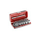 Coffret de douilles et embouts FACOM - 1/4 - 6 pans - 23 pcs - R1PICO