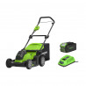 Tondeuse GREENWORKS 40V - Coupe de 41cm - 1 batterie 4.0 Ah - 1 chargeur - G40LM41K4