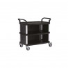 Servante polyvalente 250 KG - 3 plateaux et coffre - 110x52x102 cm