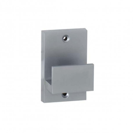 Patère bloc - chrome perle