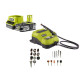 Pack RYOBI Mini-outil multifonction 18V - 33 accessoires R18RT-0 - 1 Batterie 2.5Ah - 1 Chargeur rapide RC18120-125