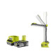Pack RYOBI Lampe LED modulable 850 lumens 18V OnePlus R18ALF-0 - 1 Batterie 2.5Ah - 1 Chargeur rapide RC18120-125