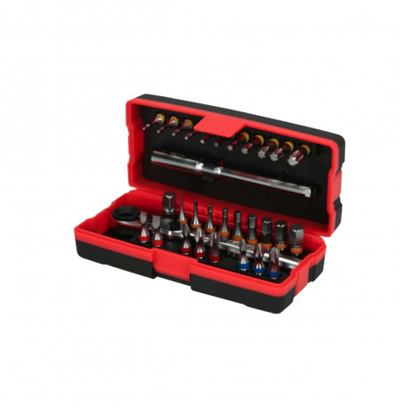 Coffret de 28 embouts de vissage KS TOOLS 1/4'' à code couleur TORSIONpower - 918.3015