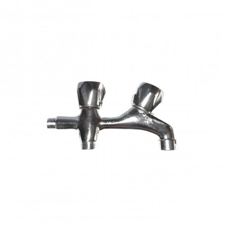 Robinet de Machine à Laver Double EDM Chrome 1/2"