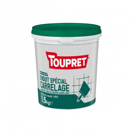 Enduit spécial carrelage TOUPRET - 1,5Kg - BCEUNIP1.5