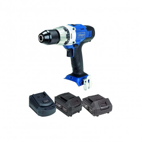 Pack SCHEPPACH Perceuse-Visseuse sans fil 20V CDD45-20ProS - 1 Batterie 4.0Ah - 1 Batterie 2.0Ah - 1 Chargeur rapide