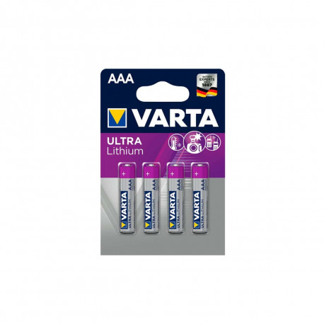 4 Piles LR03 VARTA AAA ULTRA Lithium