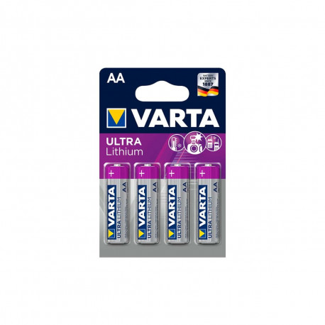 4 Piles LR06 VARTA AA ULTRA Lithium