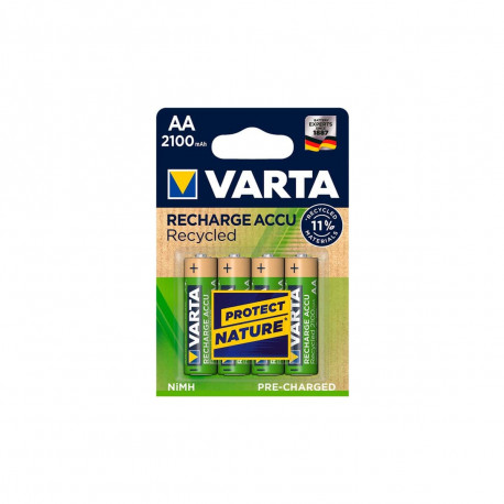 4 Piles LR06 VARTA AA Rechargeables 2100mAh recyclées