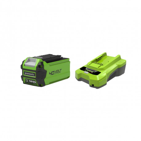 Pack GREENWORKS 40V - 1 batterie 2,0Ah Lithium-ion - 1 Chargeur