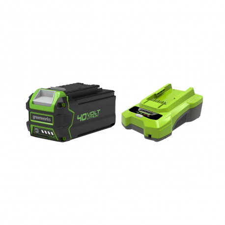 Pack GREENWORKS 40V - 1 batterie 4,0Ah Lithium-ion - 1 Chargeur