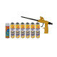 Pack SIKA Kit mousse polyuréthane expansive Sika Boom XL Gun 500ml x6 - Sika Boom Cleaner 500ml - Pistolet Foam Gun