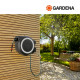 Dévidoir automatique mural GARDENA RollUp M/L - 25 m - Blanc - 18622-20